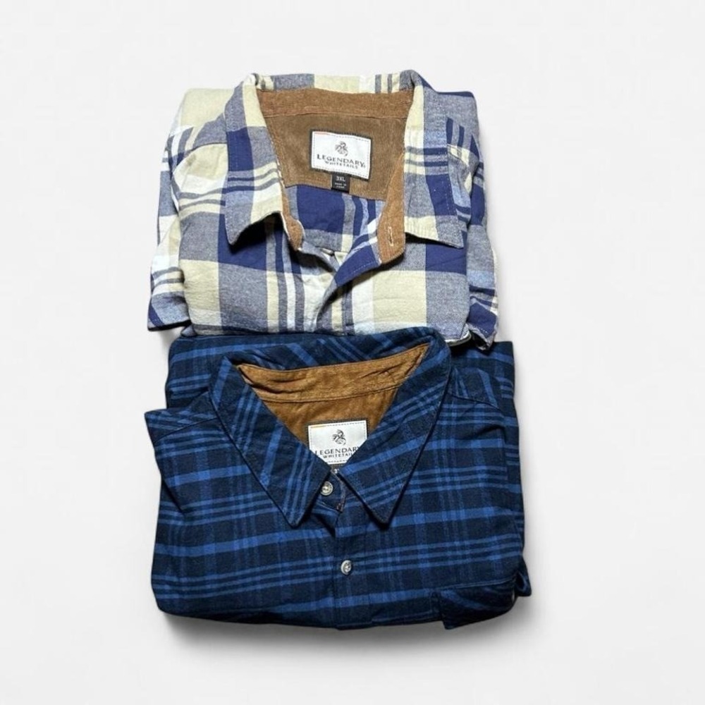LOT OF 2 Legendary Whitetails Heavyweight Flannels Outdoor Wear Size‎ 3XL